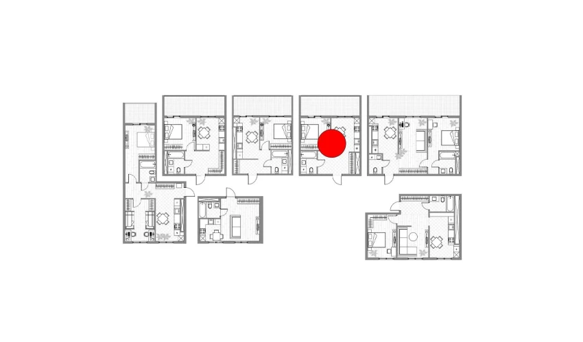 1-xonali xonadon 36 m²  9/14 qavat | PARVOZ Turar-joy majmuasi