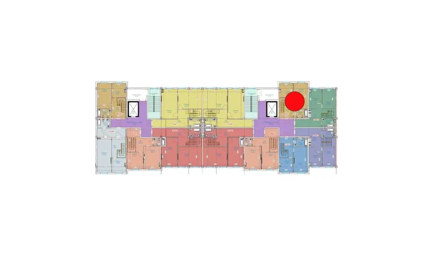 1-xonali xonadon 90.6 m²  1/9 qavat | YANGI AVLOD Turar-joy majmuasi