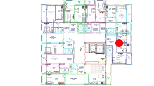 2-xonali xonadon 55.36 m²  4/17 qavat | UCHTEPA CITY Turar-joy majmuasi