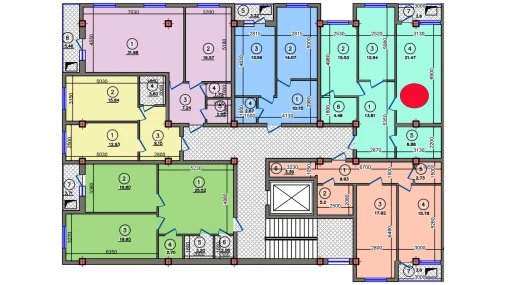 2-xonali xonadon 78.71 m²  5/10 qavat | Qibray City Turar-joy majmuasi
