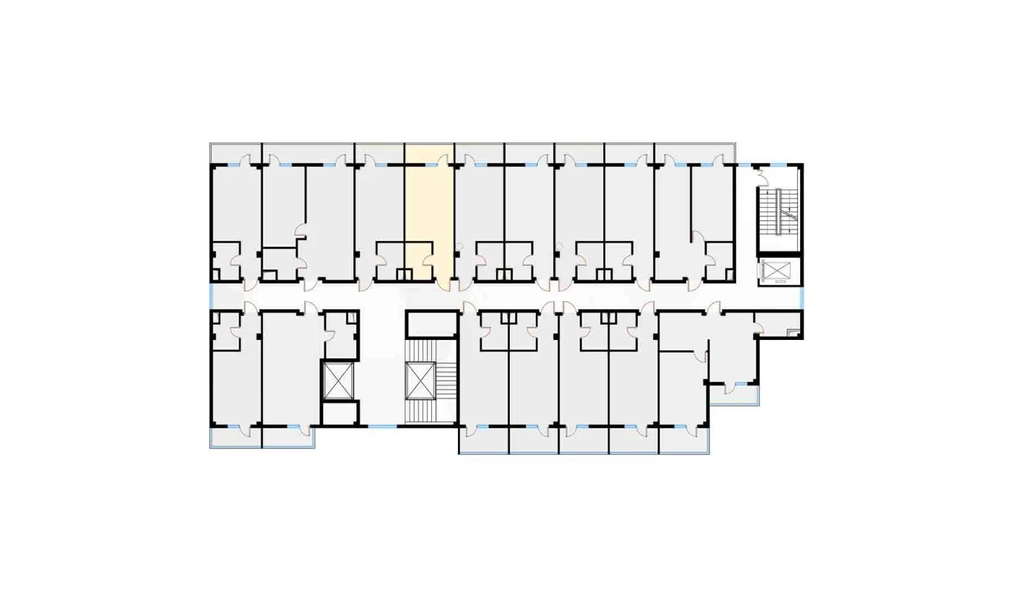 1-xonali xonadon 29.14 m²  3/7 qavat | Bochka Resort Turar-joy majmuasi