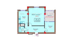 3-комн. квартира 66.1 м² 10/10 этаж | Жилой комплекс Orzular 3-комн. квартира 66.1 м² 10/10 этаж | Жилой комплекс Orzular