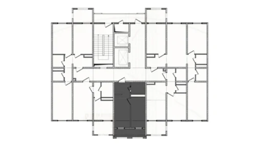 1-xonali xonadon 33.16 m²  7/16 qavat | JOMIY RESIDENCE Turar-joy majmuasi