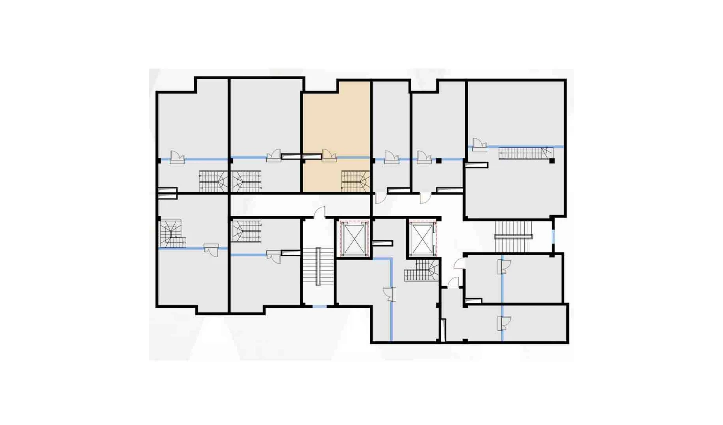 2-xonali xonadon 94.23 m²  7/7 qavat | Bochka Resort Turar-joy majmuasi