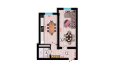 1-комн. квартира 43 м²  10/10 этаж | Жилой комплекс Ko'kcha-Oqtepa