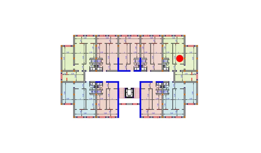 3-комнатная квартира 99 м²  2/9 этаж | Жилой комплекс SHOHSAROY