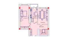 5-xonali xonadon 122.41 m²  7/8 qavat | STAR HOUSE RESIDENCE Turar-joy majmuasi