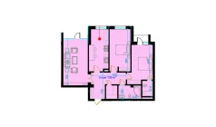 3-xonali xonadon 111.1 m²  4/9 qavat | Rohat Turar-joy majmuasi