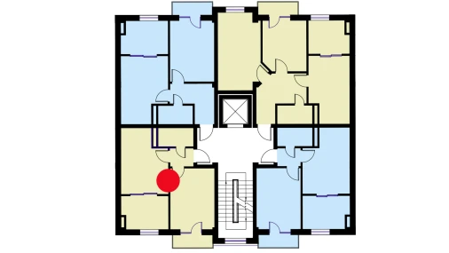 2-xonali xonadon 50.8 m²  5/6 qavat | CHOSHTEPA GARDEN Turar-joy majmuasi