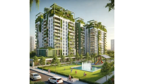 2-комнатная квартира 56.7 м²  2/5 этаж | Жилой комплекс Green Village