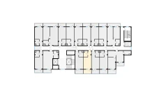 1-xonali xonadon 29.92 m²  3/7 qavat | Bochka Resort Turar-joy majmuasi