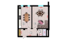 1-комн. квартира 50 м²  10/10 этаж | Жилой комплекс Ko'kcha-Oqtepa