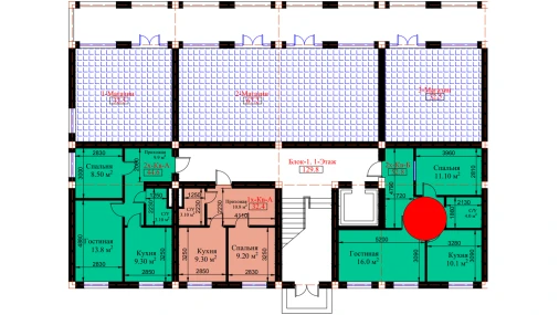 2-комнатная квартира 51 м²  1/8 этаж | Жилой комплекс MUHTASHAM