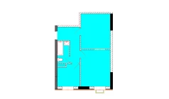 2-xonali xonadon 50 m²  5/9 qavat | Uchtepa Avenue Turar-joy majmuasi