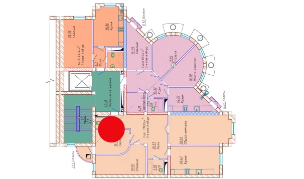 3-xonali xonadon 118.55 m²  8/10 qavat | Samarqand Park Avenue Turar-joy majmuasi