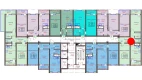 2-комн. квартира 62.5 м²  5/16 этаж | Жилой комплекс TRINITY