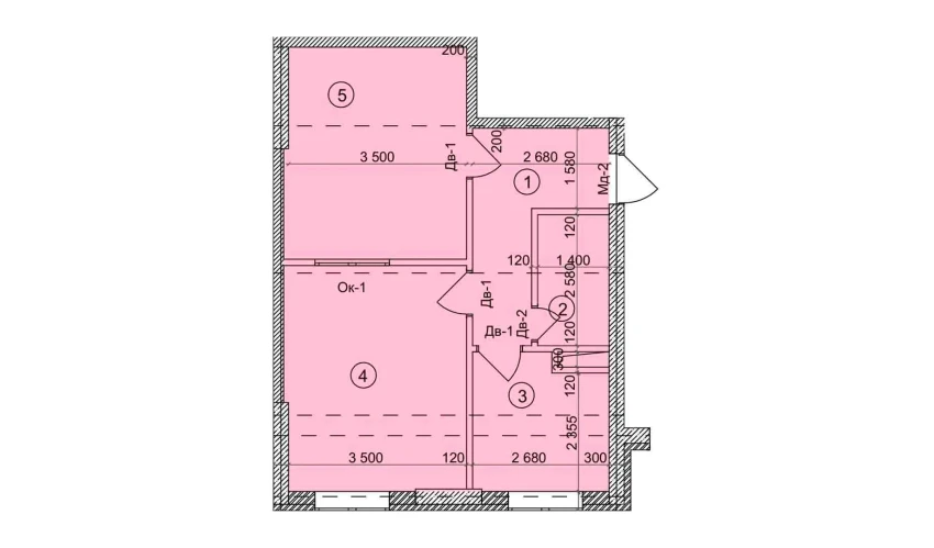 2-комнатная квартира 51.1 м²  2/9 этаж | Жилой комплекс Uchtepa Avenue