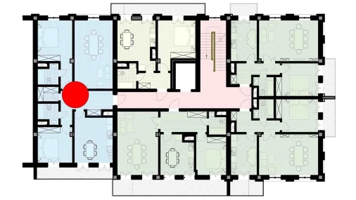 3-xonali xonadon 95.91 m²  8/9 qavat | SHARQ Turar-joy majmuasi