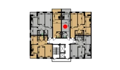 1-xonali xonadon 29.24 m²  3/10 qavat | YANGIOBOD RESIDENCE Turar-joy majmuasi