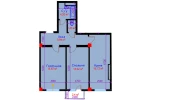 2-комн. квартира 64.88 м²  6/10 этаж | Жилой комплекс Ko'kcha-Oqtepa