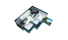 2-xonali xonadon 47.6 m²  2/13 qavat | Bog'dod City Turar-joy majmuasi