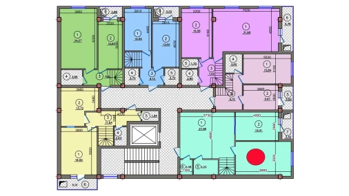 2-комнатная квартира 74.18 м²  10/10 этаж | Жилой комплекс Qibray City