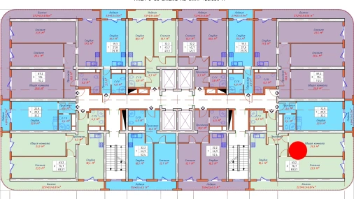 2-комнатная квартира 83.57 м²  8/22 этаж | Жилой комплекс TXT Tower
