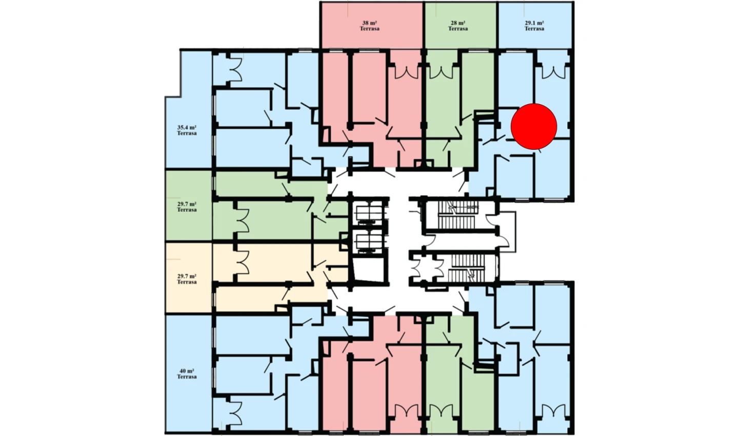 3-xonali xonadon 107.7 m²  3/16 qavat | Musaffo Turar-joy majmuasi