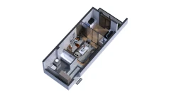 1-комн. квартира 27.25 м²  5/7 этаж | Жилой комплекс Bochka Resort