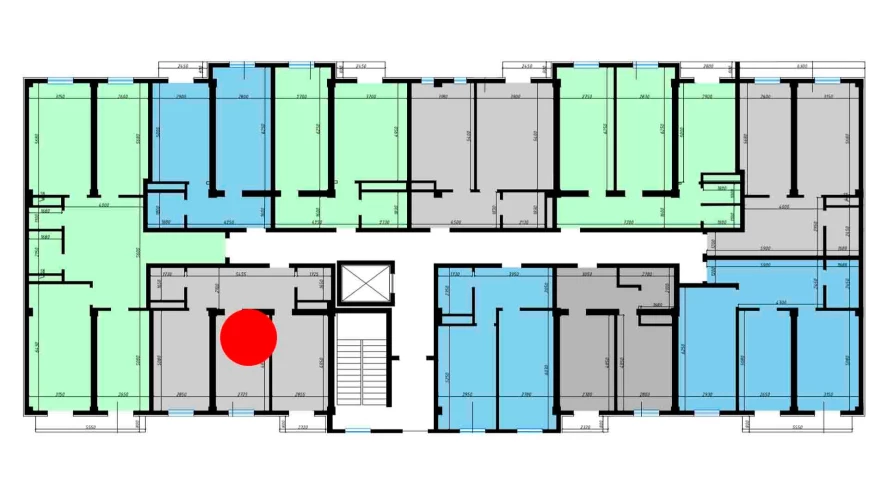 2-комн. квартира 61.2 м²  8/10 этаж | Жилой комплекс Ko'kcha Oqtepa