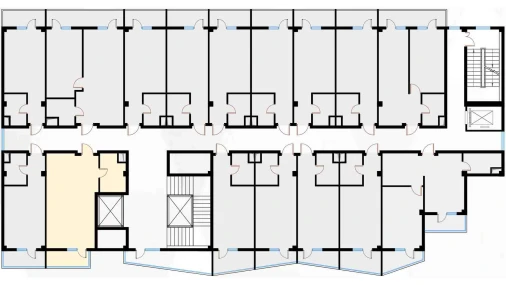 1-комнатная квартира 41.56 м²  4/7 этаж | Жилой комплекс Bochka Resort