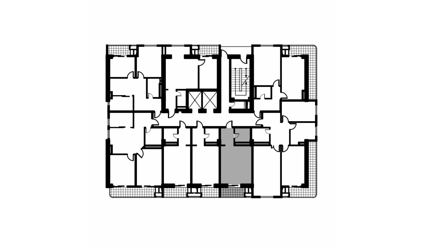 1-xonali xonadon 34.8 m²  12/12 qavat | NAVRUZ GROUP Turar-joy majmuasi