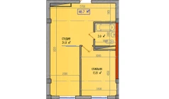 2-комн. квартира 48.7 м² 3/9 этаж | Жилой комплекс Yuksalish Nurafshon 2-комн. квартира 48.7 м² 3/9 этаж | Жилой комплекс Yuksalish Nurafshon