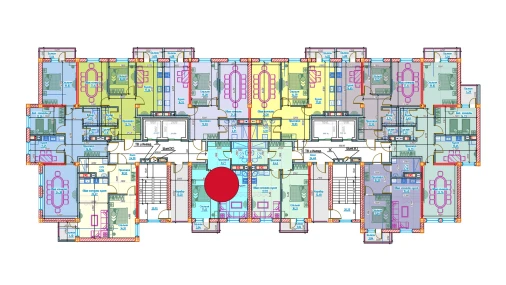 2-комнатная квартира 49.13 м²  10/13 этаж | Жилой комплекс Al-Qasr