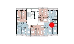 4-xonali xonadon 101.71 m²  1/16 qavat | SOKIN DIYOR Turar-joy majmuasi