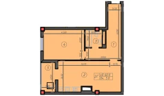 1-xonali xonadon 60 m² 11/12 qavat | Sokin hayot Turar-joy majmuasi 1-xonali xonadon 60 m² 11/12 qavat | Sokin hayot Turar-joy majmuasi