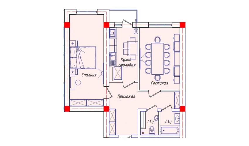 5-xonali xonadon 122.41 m²  7/8 qavat | STAR HOUSE RESIDENCE Turar-joy majmuasi