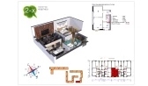 2-xonali xonadon 50 m²  5/9 qavat | Uchtepa Avenue Turar-joy majmuasi
