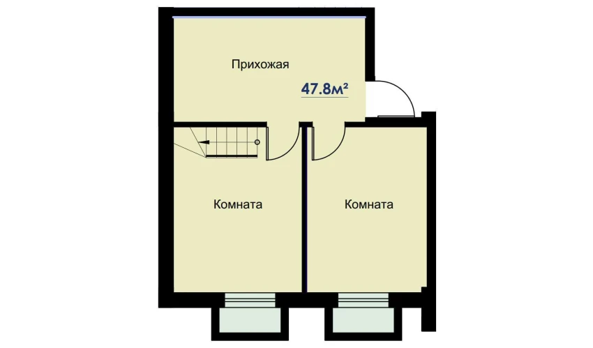 2-комнатная квартира 97 м²  1/6 этаж | Жилой комплекс CHOSHTEPA GARDEN