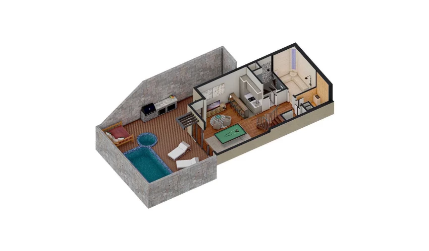 5-комнатная квартира 219.56 м²  1/1 этаж | Жилой комплекс TUSHLAR VODIYSI