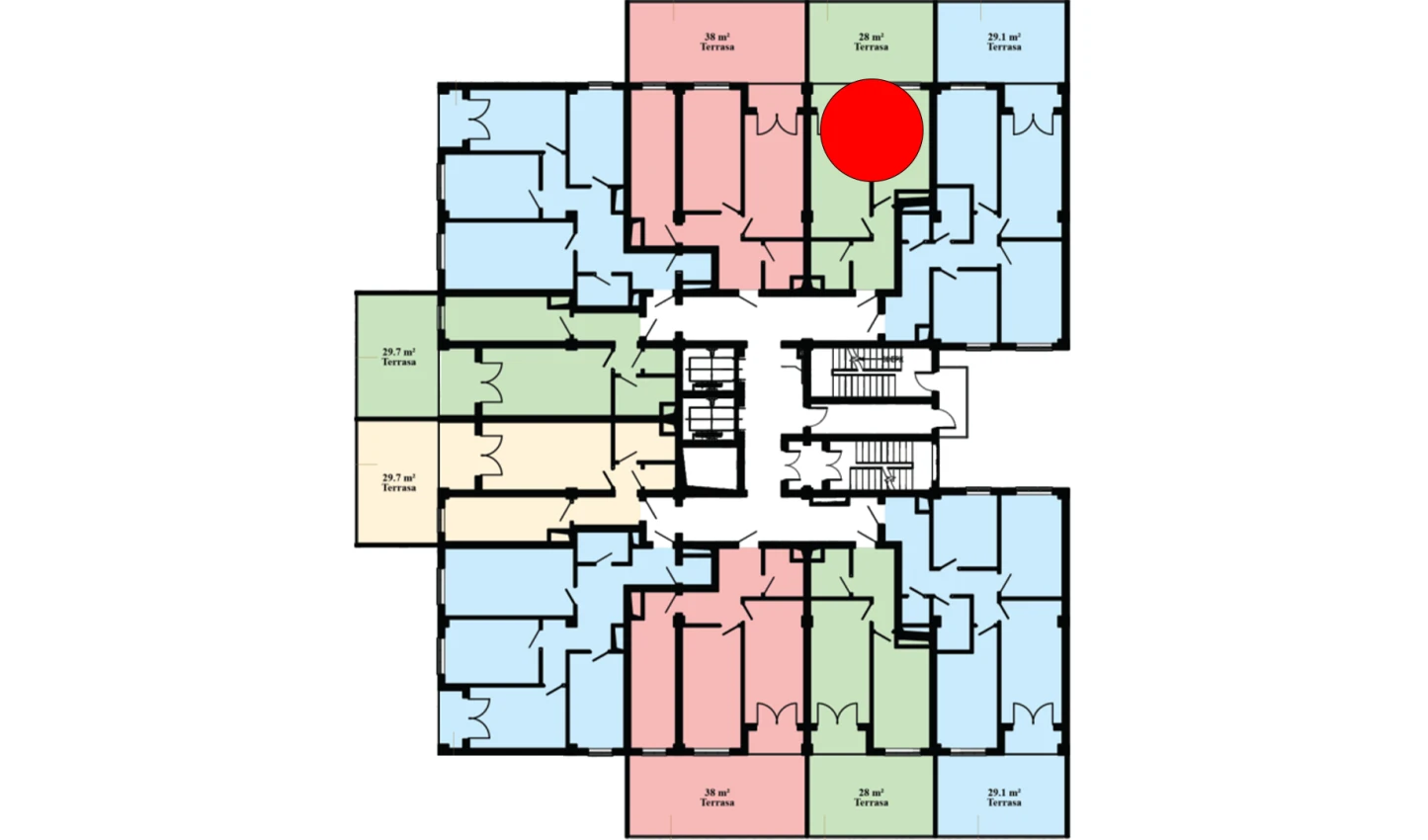 1-комн. квартира 78.66 м²  3/16 этаж | Жилой комплекс Musaffo