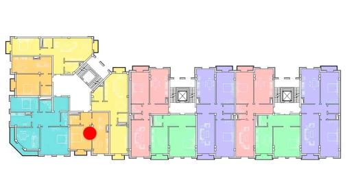 3-комнатная квартира 65.72 м²  6/8 этаж | Жилой комплекс Ziynat Capital