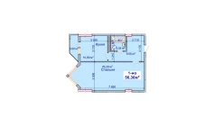 1-комн. квартира 56.3 м²  9/9 этаж | Жилой комплекс SHAYX-UL OLAM