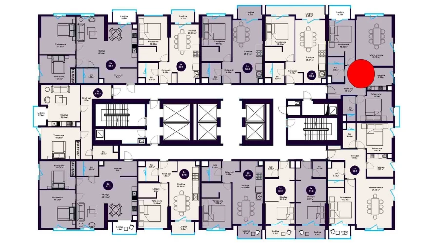 3-комн. квартира 92.3 м² 10/20 этаж | Жилой комплекс Central Avenue 3-комн. квартира 92.3 м² 10/20 этаж | Жилой комплекс Central Avenue