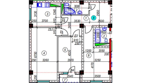 3-комнатная квартира 85.88 м²  4/10 этаж | Жилой комплекс Star House Andijon