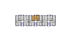 2-xonali xonadon 55.78 m²  2/5 qavat | QIZILTEPA Turar-joy majmuasi