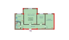 3-комн. квартира 85.4 м² 1/10 этаж | Жилой комплекс Orzular 3-комн. квартира 85.4 м² 1/10 этаж | Жилой комплекс Orzular