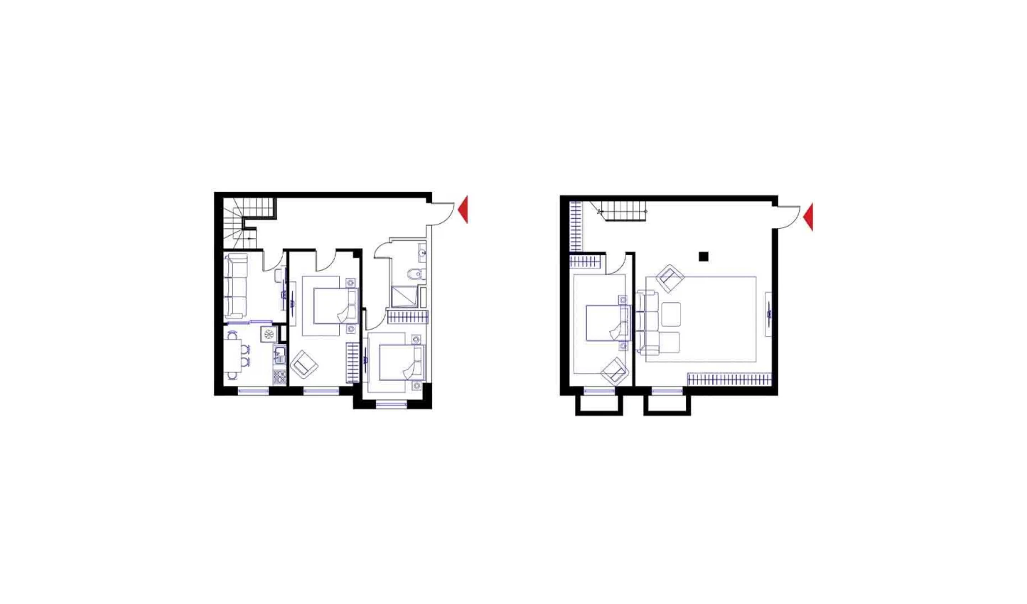3-xonali xonadon 152.5 m²  1/6 qavat | CHOSHTEPA GARDEN Turar-joy majmuasi