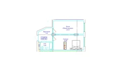 1-комн. квартира 45.27 м²  2/9 этаж | Жилой комплекс UCHTEPA CITY