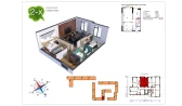 2-комн. квартира 45.1 м²  2/9 этаж | Жилой комплекс Uchtepa Avenue
